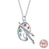 Sterling Silver S925 Zircon Necklace