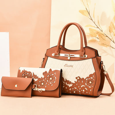 Three-piece Leather Handbag