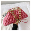 Embroidery Rhombus Chain Bag