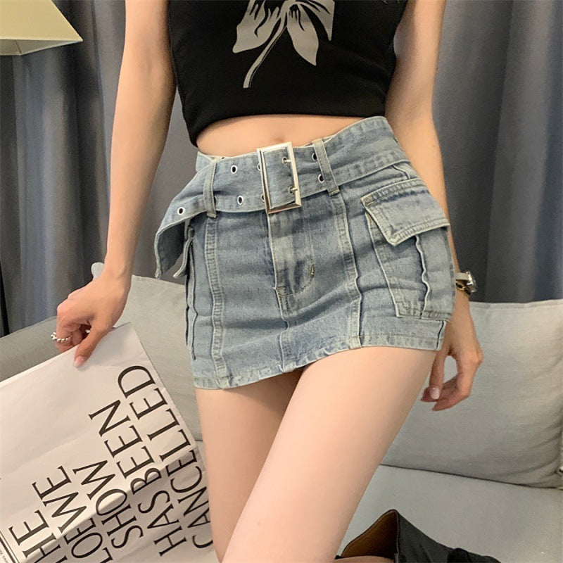 Versatile Skinny Denim Skirt