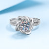 S925 Sterling Silver Moissanite Ring