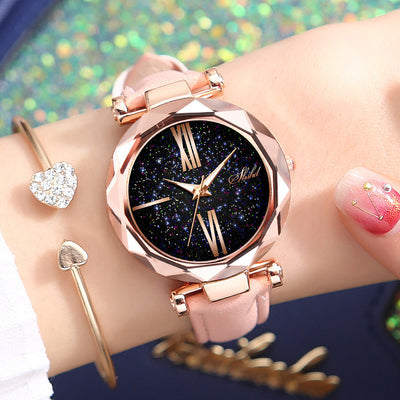 Ladies Starry Sky Face Watch