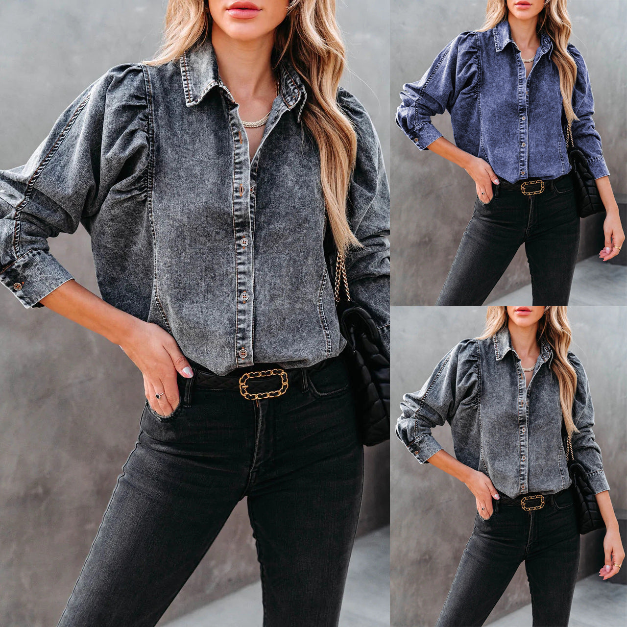 Fashion Street Style Denim Shirt