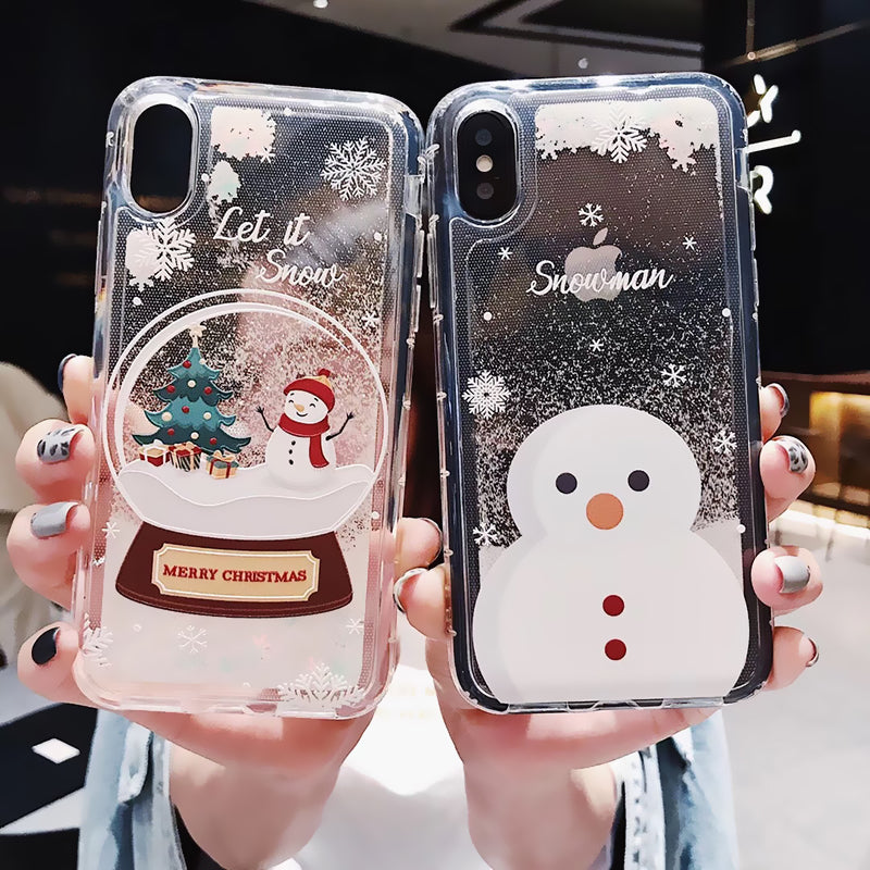 Apple Snowflakes Sands Mobile Shell Christmas Case