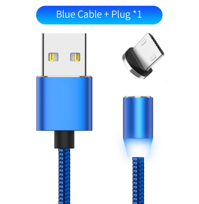 Compatible with Apple , YBD 1m magnetic LED charging cable