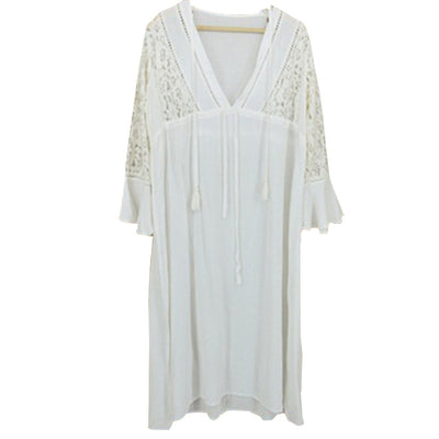 Lace Beach Dress Seaside Vacation