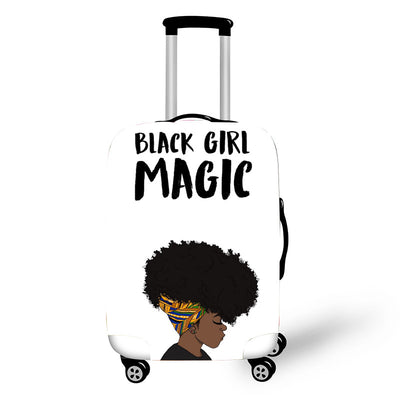 African Art Girl Travel Baggage