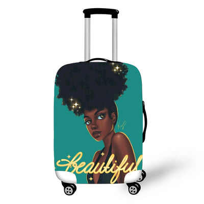 African Art Girl Travel Baggage