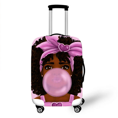 African Art Girl Travel Baggage