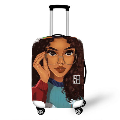 African Art Girl Travel Baggage