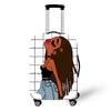 African Art Girl Travel Baggage