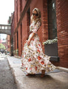 Fashion Printed Chiffon Maxi Skirt