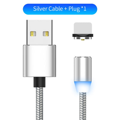 Compatible with Apple , YBD 1m magnetic LED charging cable