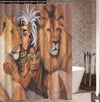 Modern Building Shower Curtain