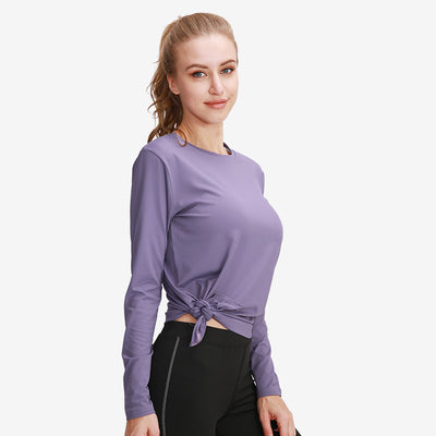 Split solid color yoga clothing