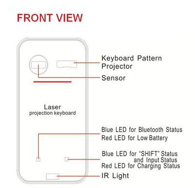 Virtual Laser Keyboard Bluetooth