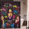 Modern Building Shower Curtain