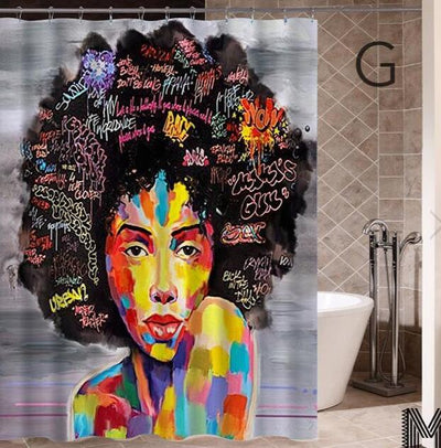 Modern Building Shower Curtain