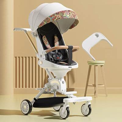 Shock-absorbing High-view Stroller