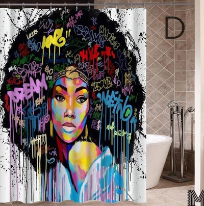 Modern Building Shower Curtain