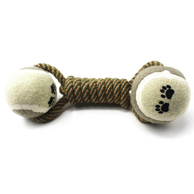 Cotton Rope Tennis Dumbbell Dog Toy