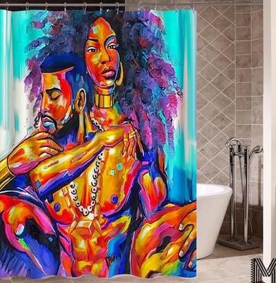 Modern Building Shower Curtain