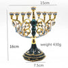 Religious Activities Menorah Home Decorations Candle Holder Israel Judaism Retro Lampstand Candlestick 9 Branch