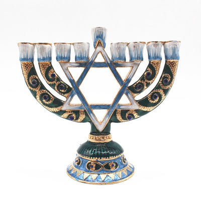 Religious Activities Menorah Home Decorations Candle Holder Israel Judaism Retro Lampstand Candlestick 9 Branch