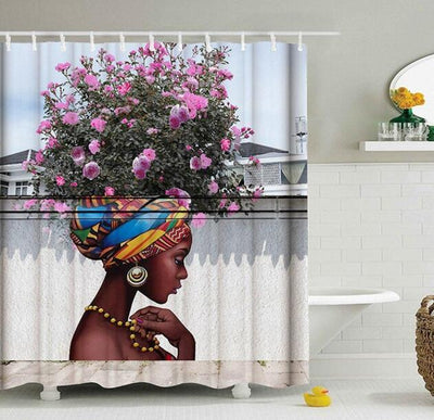 Modern Building Shower Curtain