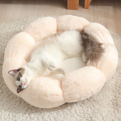 Round Flower Cat Litter Kennel