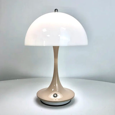 LED mushroom small table lamp portable USB charging dimmable flower bud lamp bedroom bedside lamp