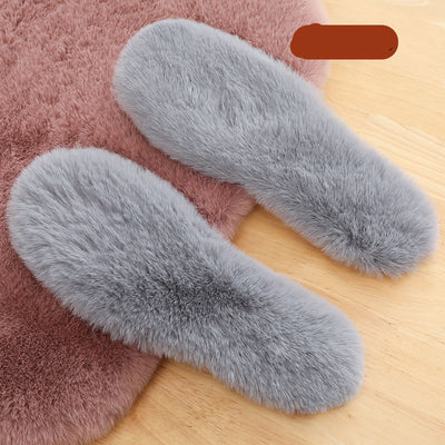 Winter Sheepskin Insoles Wool Warm