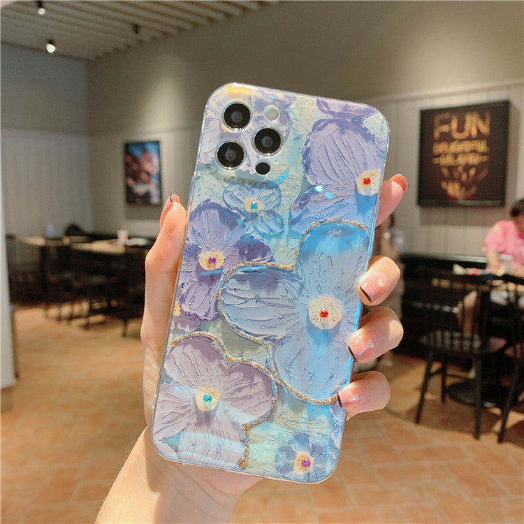 APPLE Oil  Daisy Flower Phone Case