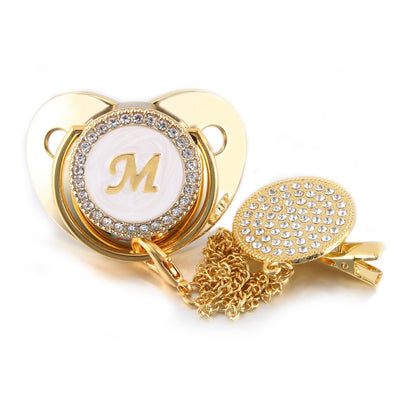 Infant Nipple Gold Bling Newborn Dummy Soother