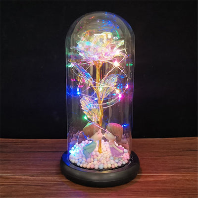 Rose LED Light Foil Flower