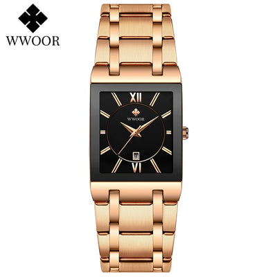 Stainless Steel Waterproof Fashion Women Wristwatch