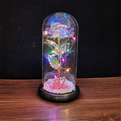 Rose LED Light Foil Flower