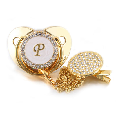 Infant Nipple Gold Bling Newborn Dummy Soother