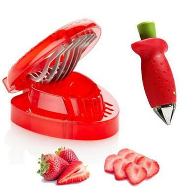 2pc Set Strawberry Slicer Gadget