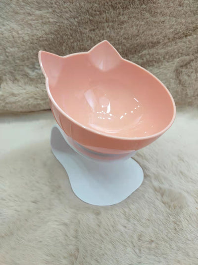 Non-Slip Double Cat Bowl Pet Water Food Feed Dog Bowls Pet Bowl With Inclination Stand Cats Feeder Feeding Bowl Kitten Supplies