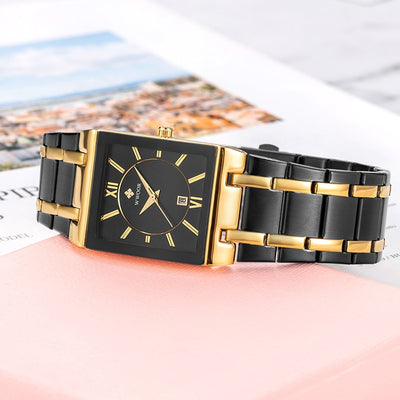 Stainless Steel Waterproof Fashion Women Wristwatch