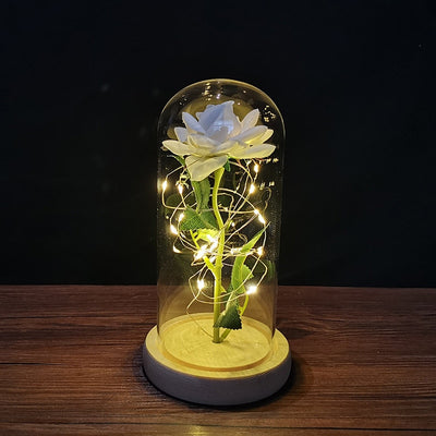 Rose LED Light Foil Flower