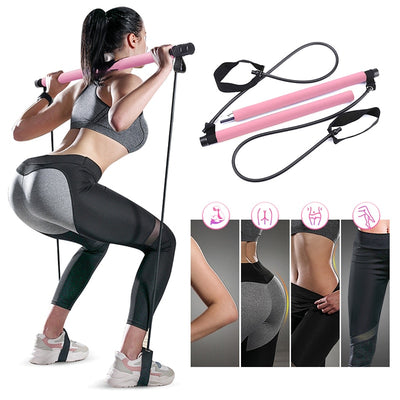 Yoga Pilates bar  Resistance Bands