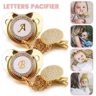 Infant Nipple Gold Bling Newborn Dummy Soother