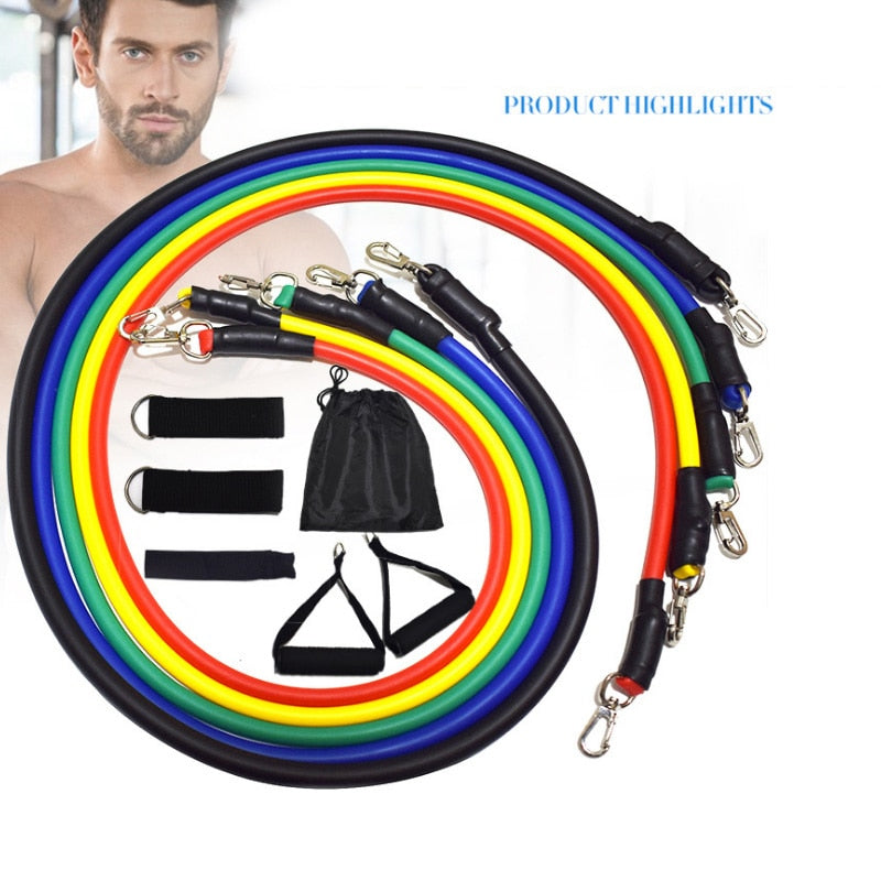 11 Piece Resistance Band Set