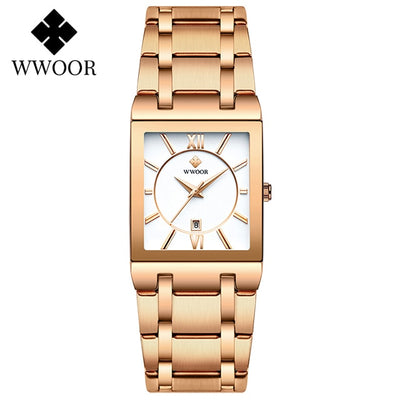 Stainless Steel Waterproof Fashion Women Wristwatch