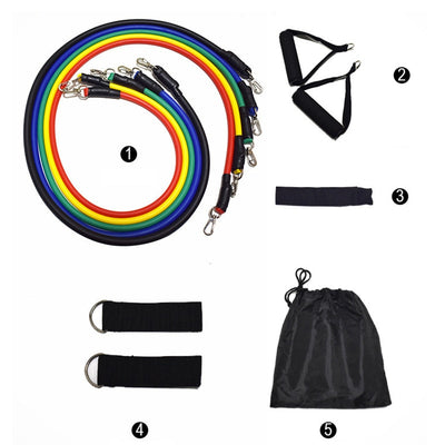 11 Piece Resistance Band Set