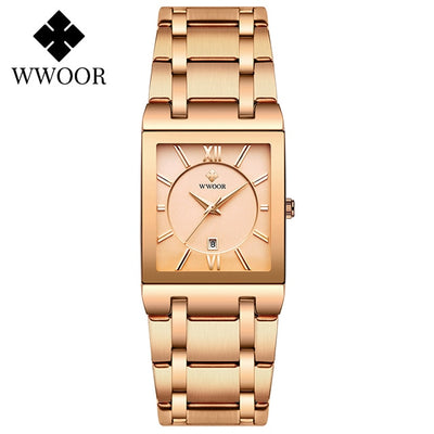 Stainless Steel Waterproof Fashion Women Wristwatch