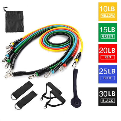 11 Piece Resistance Band Set