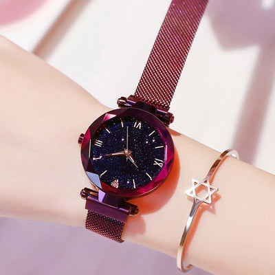 Women Watches Magnetic Mesh